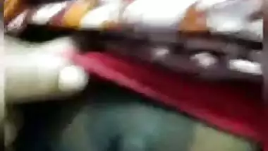 Shop staff lady showing boobs