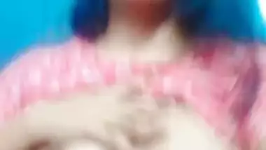 Sharp nose girl showing her untouched big boobs