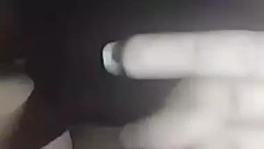 Big brinjal piercing pussy of horny desi girlfriend