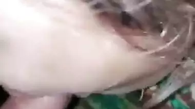 Owner records his maid’s blowjob MMS while sucking his dick